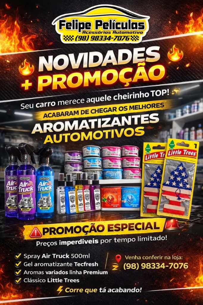 Aromatizantes automotivos — Air Truck, Tecfresh e Little Trees